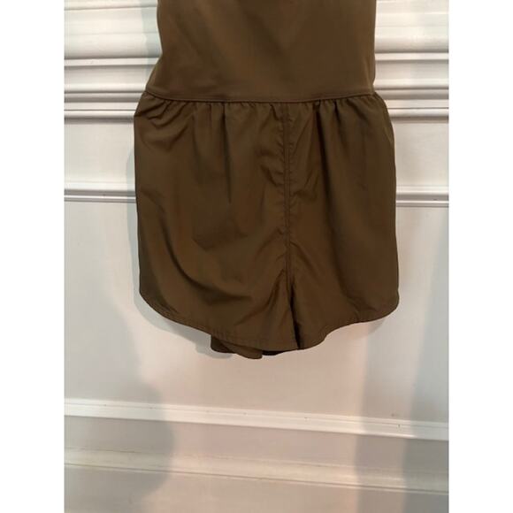 Free People Righteous Runsie Romper Tea Leaves Medium One Piece Workout - Picture 6 of 7